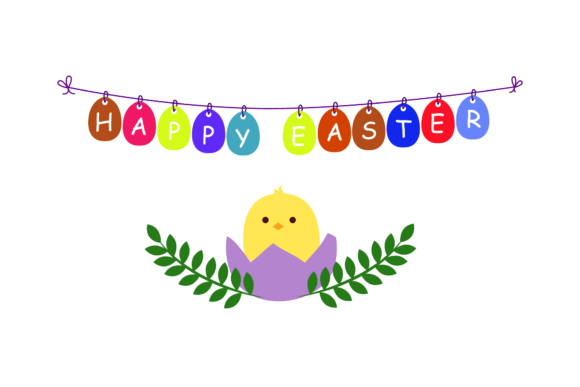 Download Happy Easter Greeting Element - Greeting element Collection