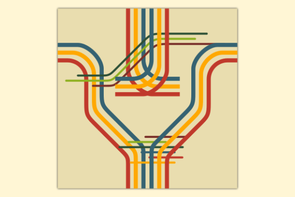 Download Retro Rainbow Stripes Soft Pattern - Retro rainbow Collection