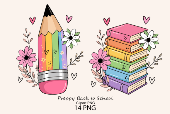 Download Preppy Back to School Clipart PNG - Back to school clipart Collection