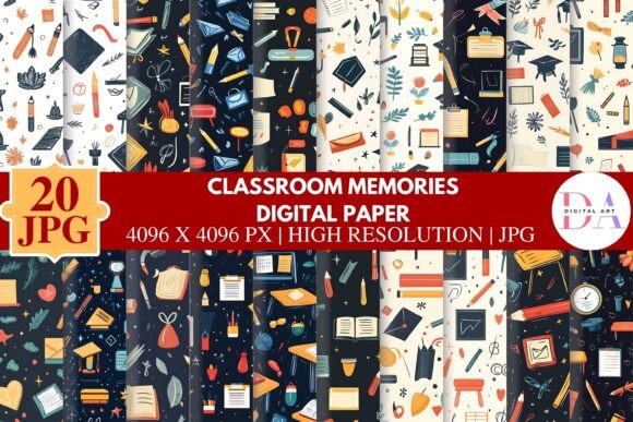 Download Classroom Memories Digital Paper - Premium Resources