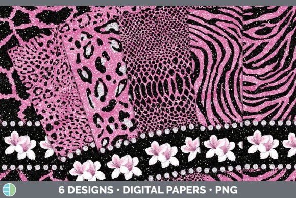 Download Pink Animal Print Backgrounds | Flower D - Animal Collection