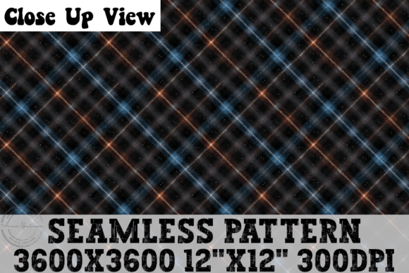 Download Black, Grey, Blue Orange Plaid Pattern - Blue orange plaid Collection