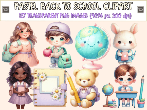Download Pastel Back to School Clipart - Back to school clipart Collection