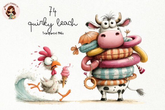Download Quirky Beach Animals PNG Clipart - Animal Collection