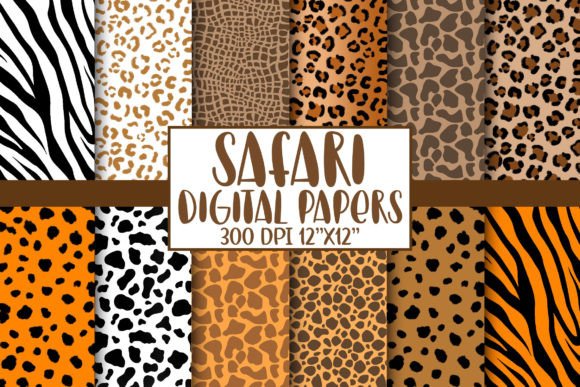 Download Safari Animal Print Digital Papers - Animal Collection