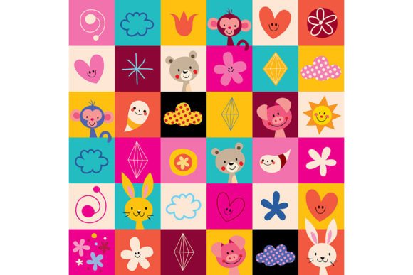 Download Cute Animals Kids Pattern - Animal Collection