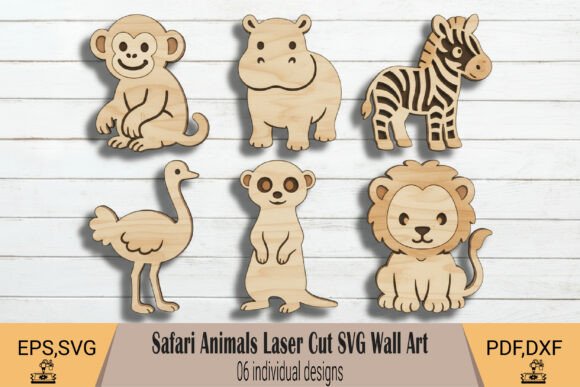 Download Safari Animals Laser Cut SVG - Animal Collection