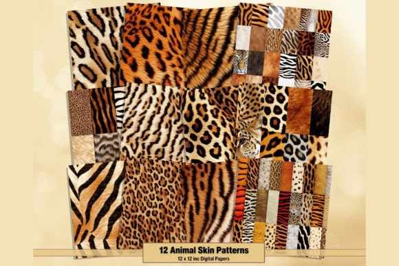 Download Animal Skin Pattern Safari Digital Paper - Animal Collection