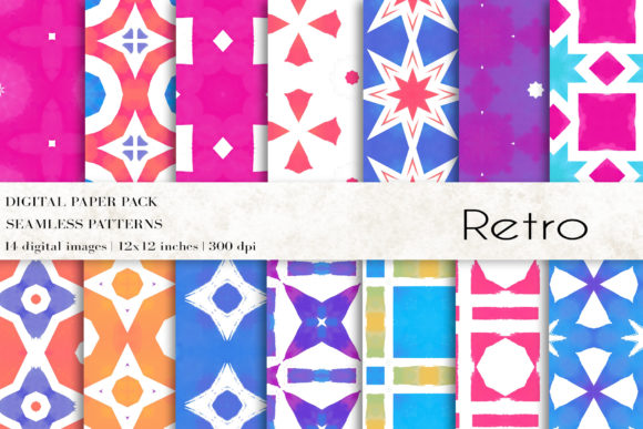 Download Retro Digital Papers - Premium Bundle