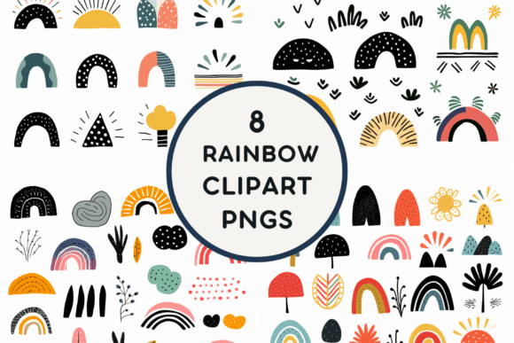 Download Retro Rainbow Clipart PNGS - Retro rainbow Collection
